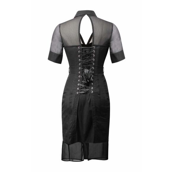 Corset Story Black Corset Shirt Dress Size M - Picture 6 of 16